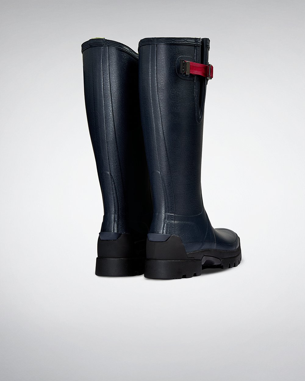 Galochas Altas Hunter Feminina Azul Marinho - Balmoral Side Adjustable 3Mm Neoprene - 48LFYQSMD